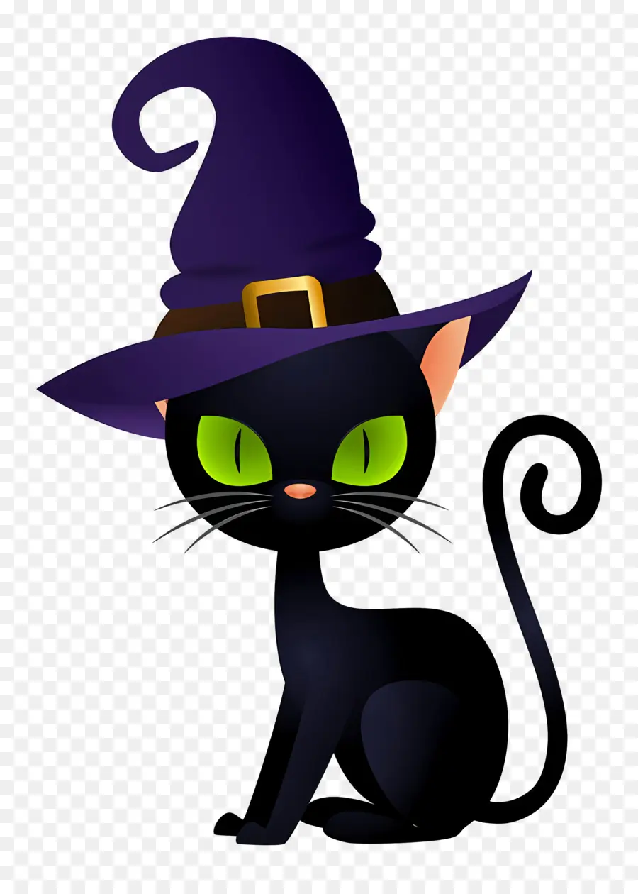 Gato De Halloween，Gato Preto PNG