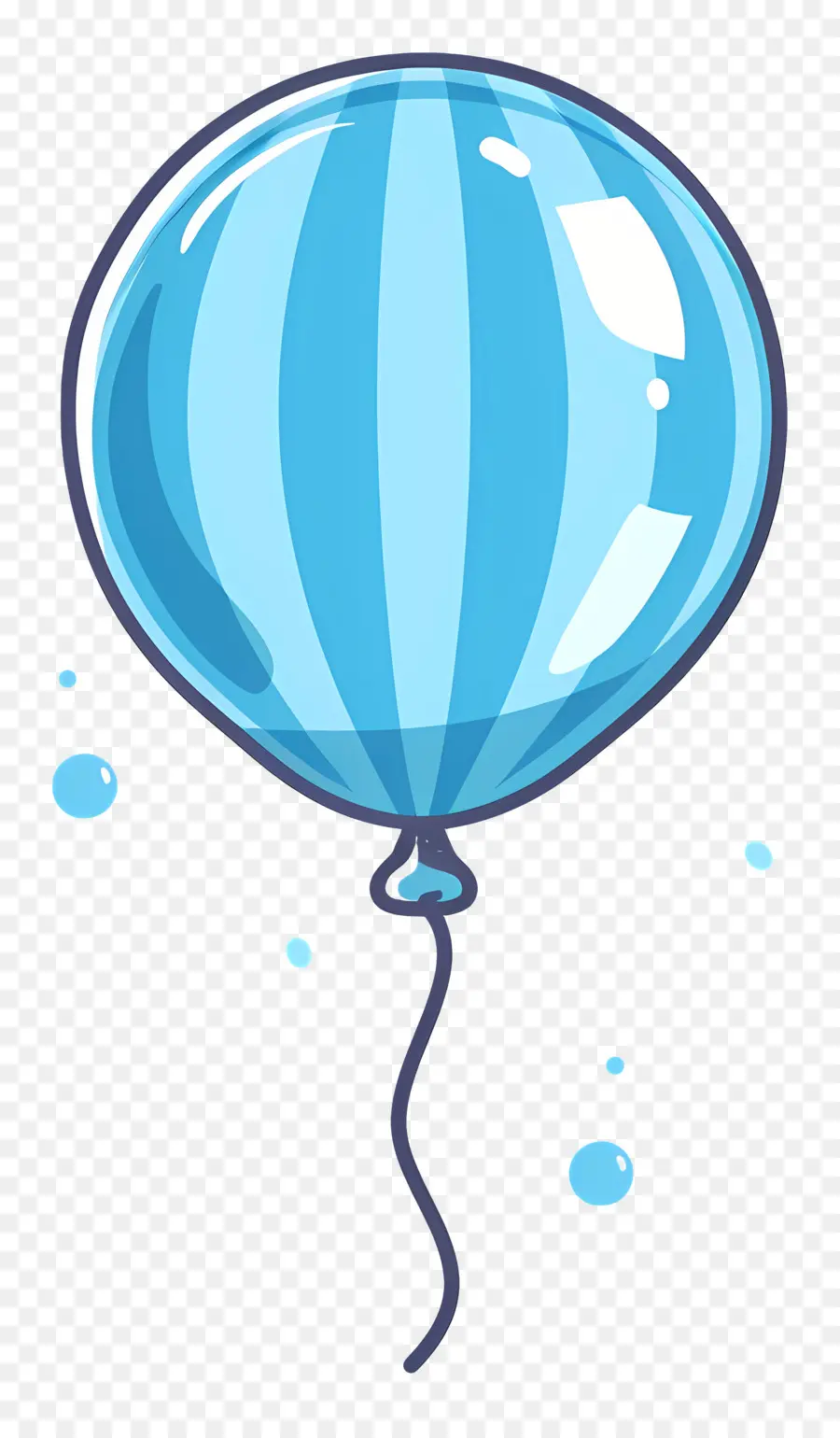 Balão Único，Balão Azul PNG