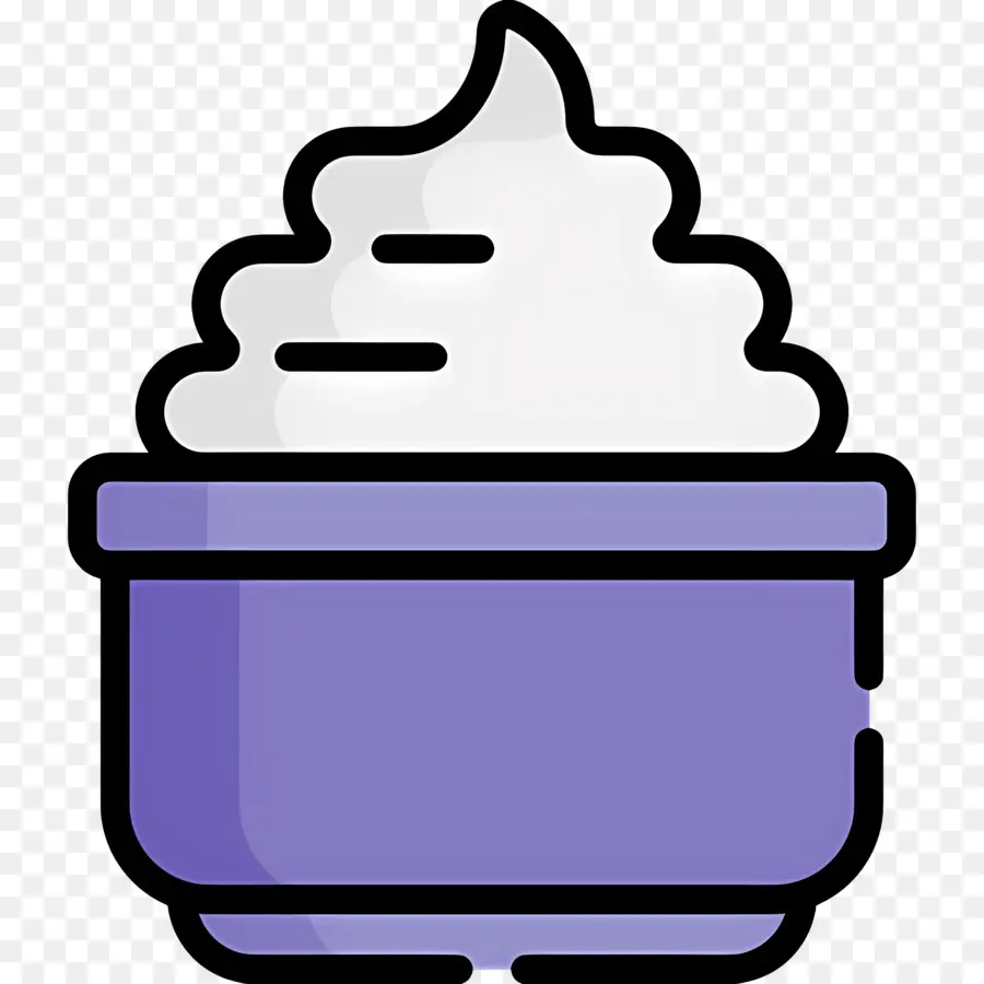 Creme De Beleza，Tigela De Creme Roxo PNG