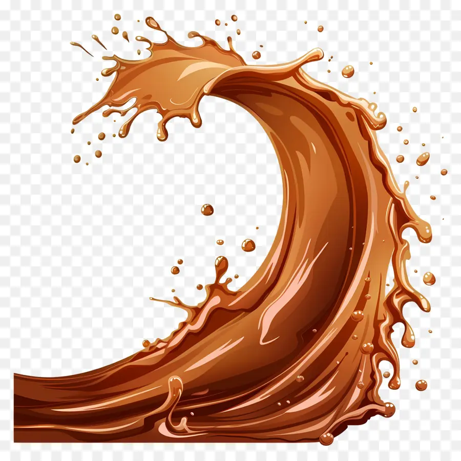 Líquido De Chocolate，Respingo De Chocolate PNG