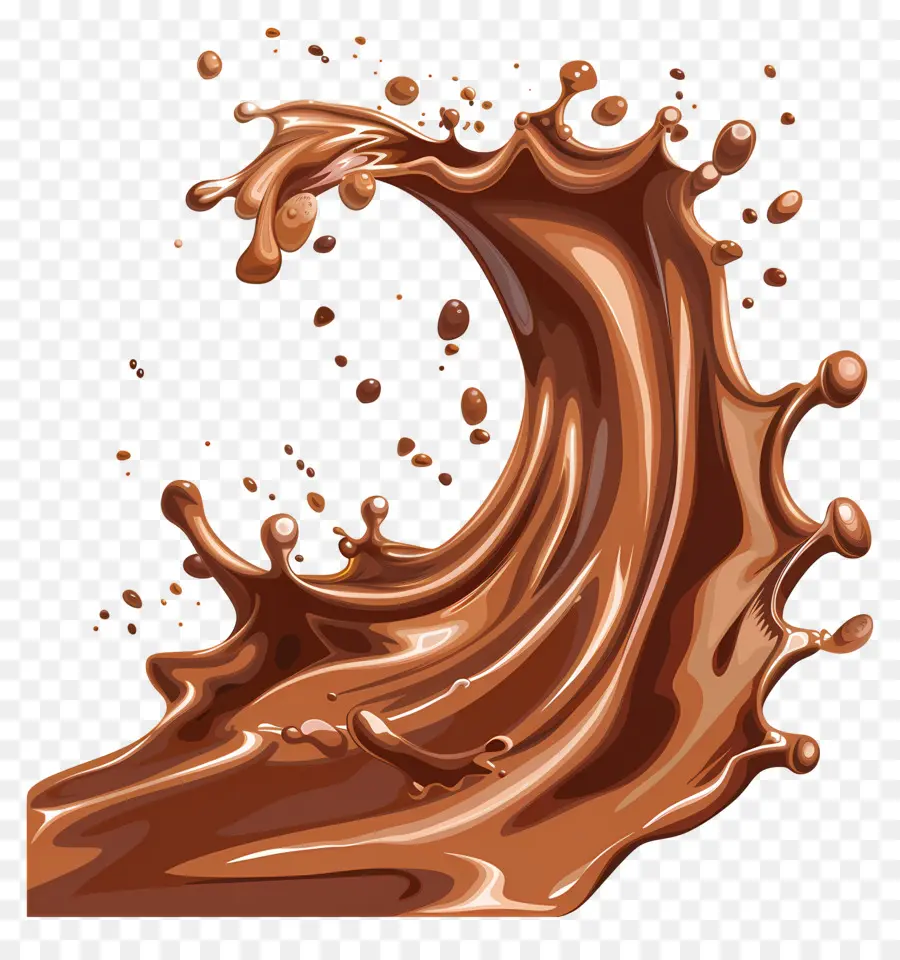 Líquido De Chocolate，Respingo De Chocolate PNG