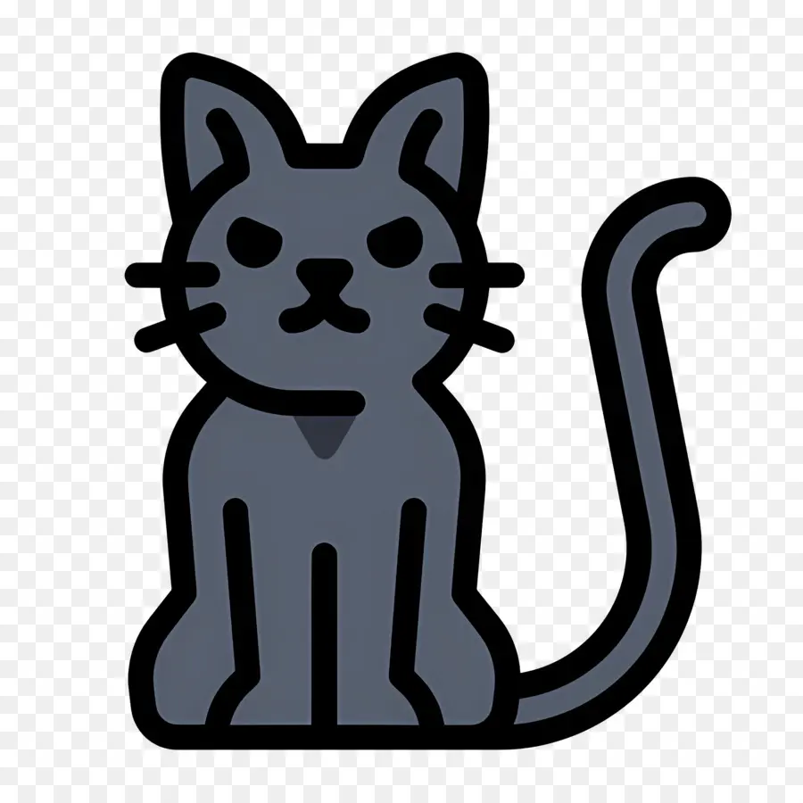 Gato Do Dia Das Bruxas，Gato Cinzento PNG