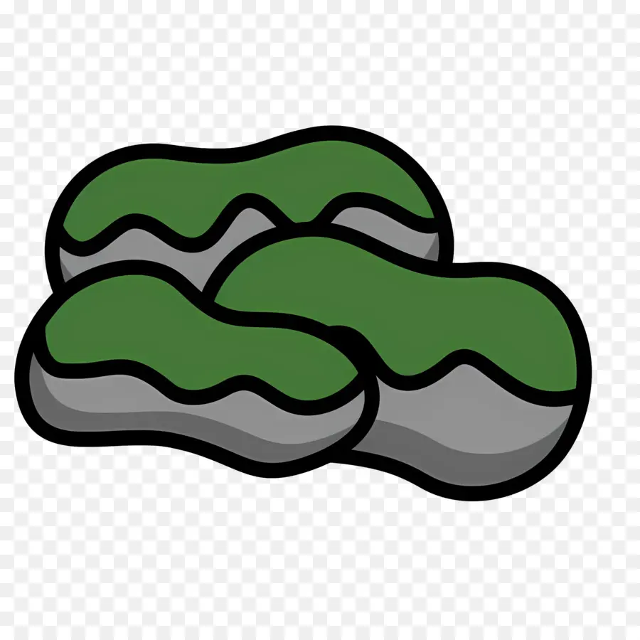 Musgo，Pedras Verdes PNG