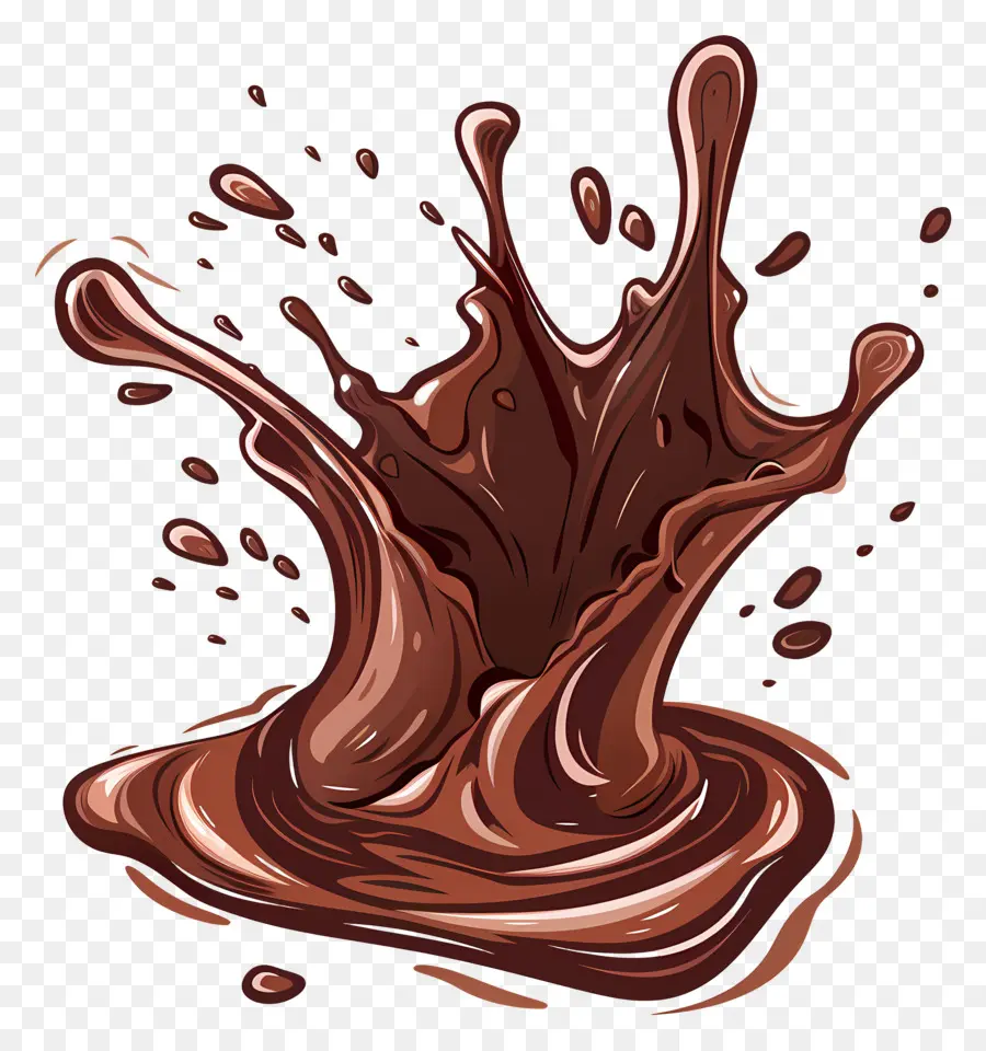 Líquido De Chocolate，Respingo De Chocolate PNG