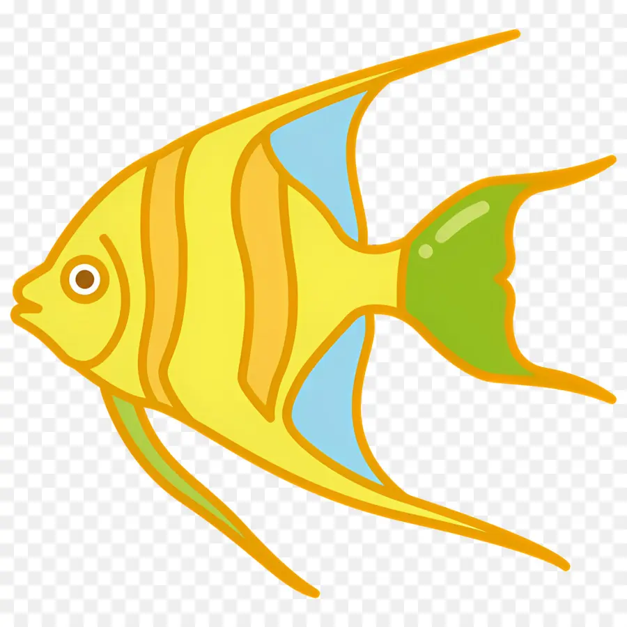 Peixe Tropical，Peixe Amarelo PNG