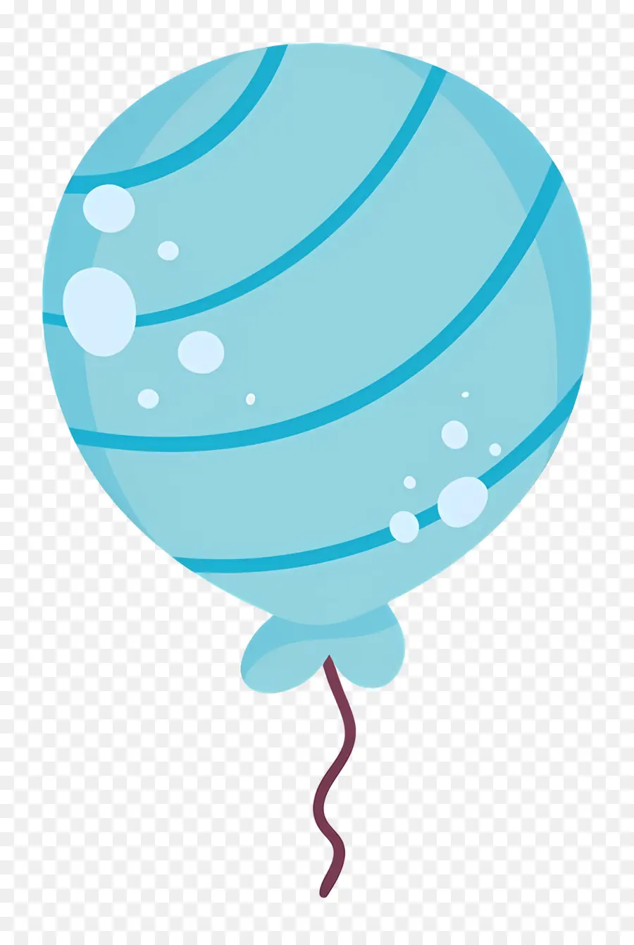 Balão Único，Balão Azul PNG