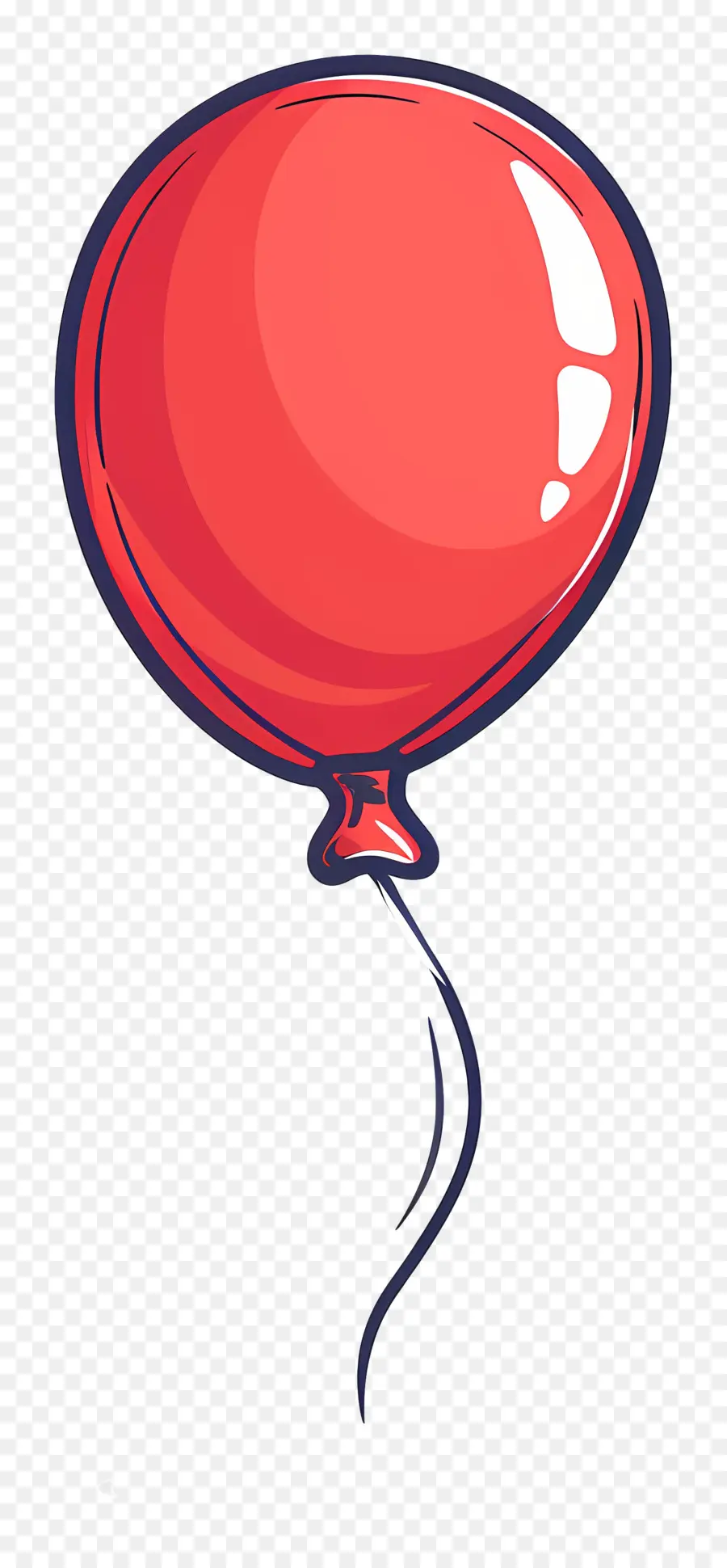 Balão Único，Balão Vermelho PNG