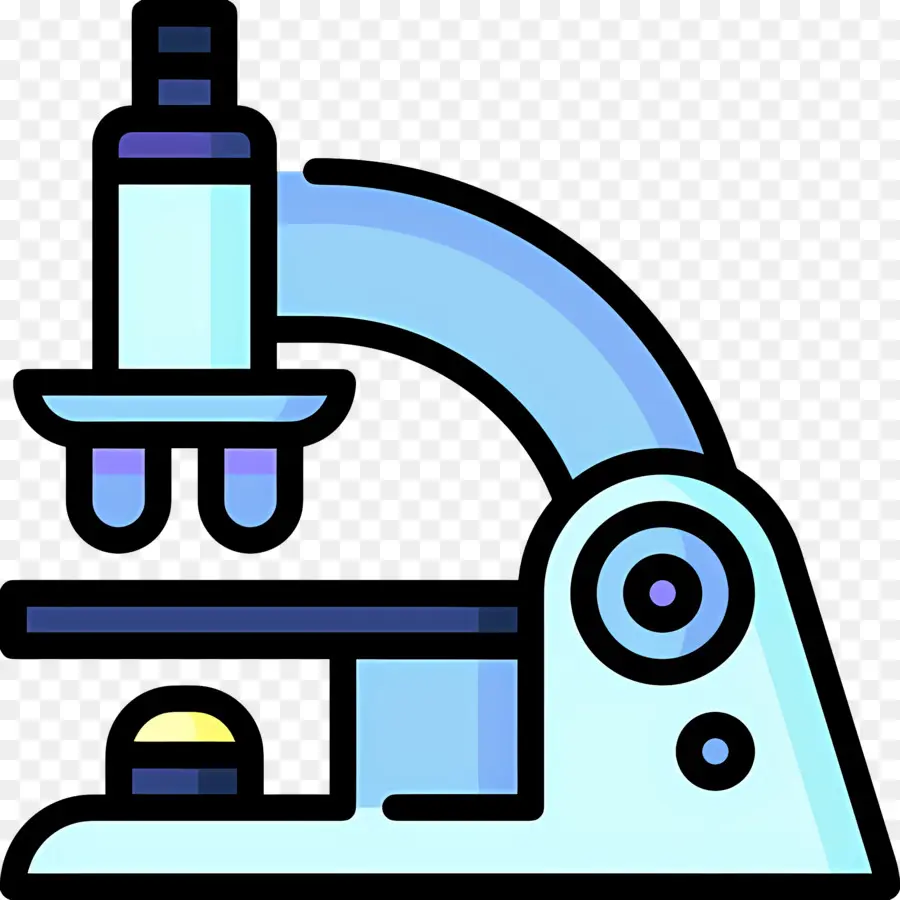 Laboratório De Ciências，Microscópio Azul PNG