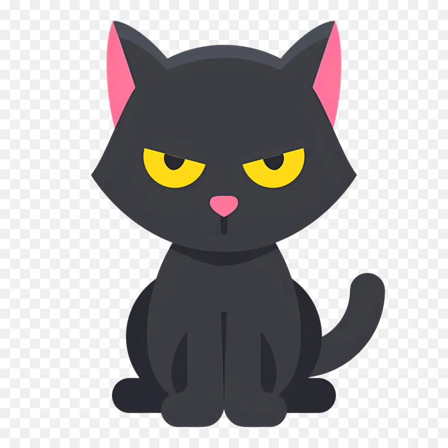 Gato Do Dia Das Bruxas，Gato Preto PNG