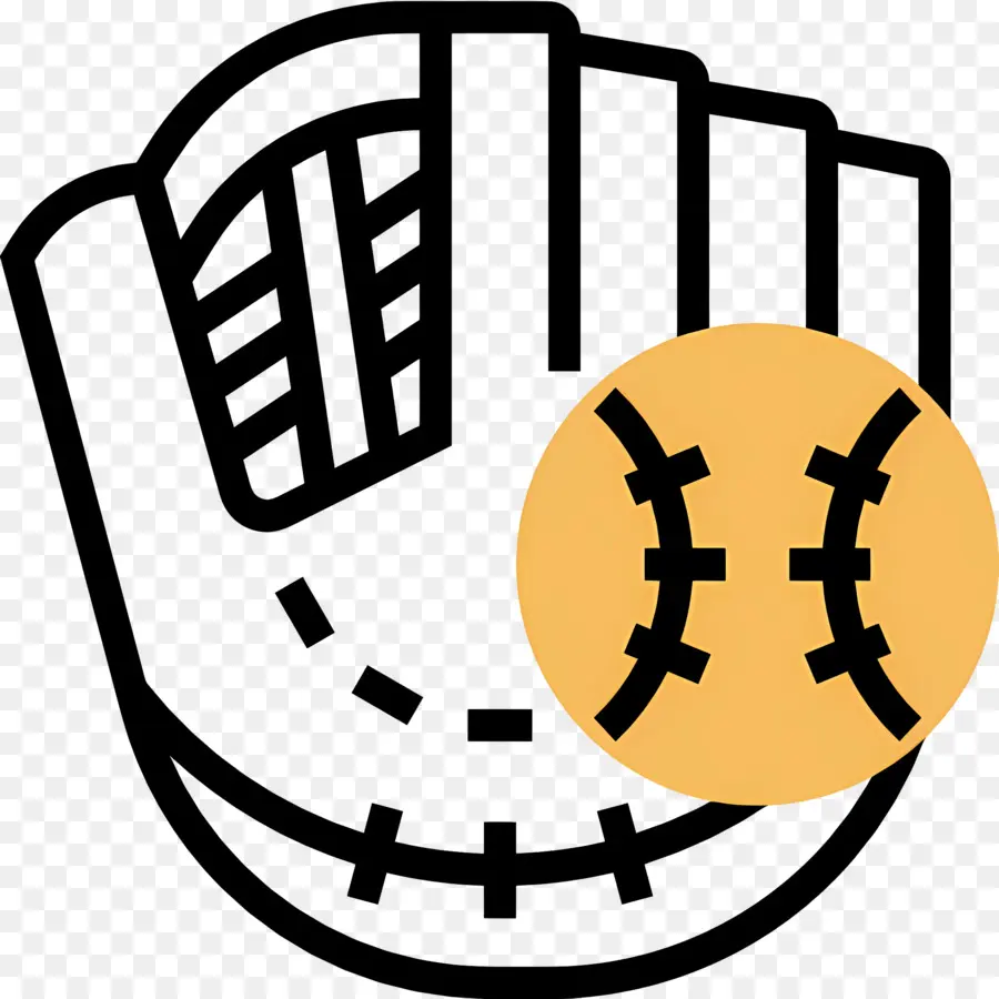 Luva De Beisebol，Luva De Beisebol Com Bola PNG