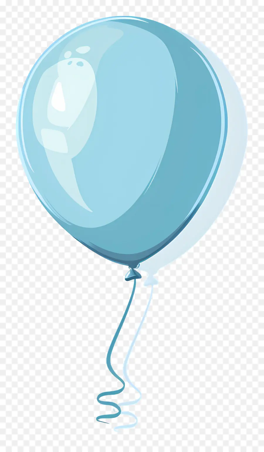 Balão Único，Balão Azul PNG