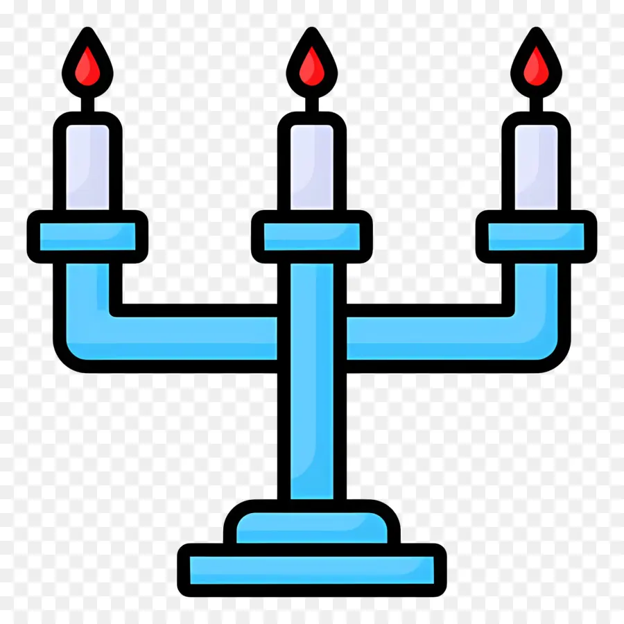 Menorá De Hanukkah，Candelabros PNG