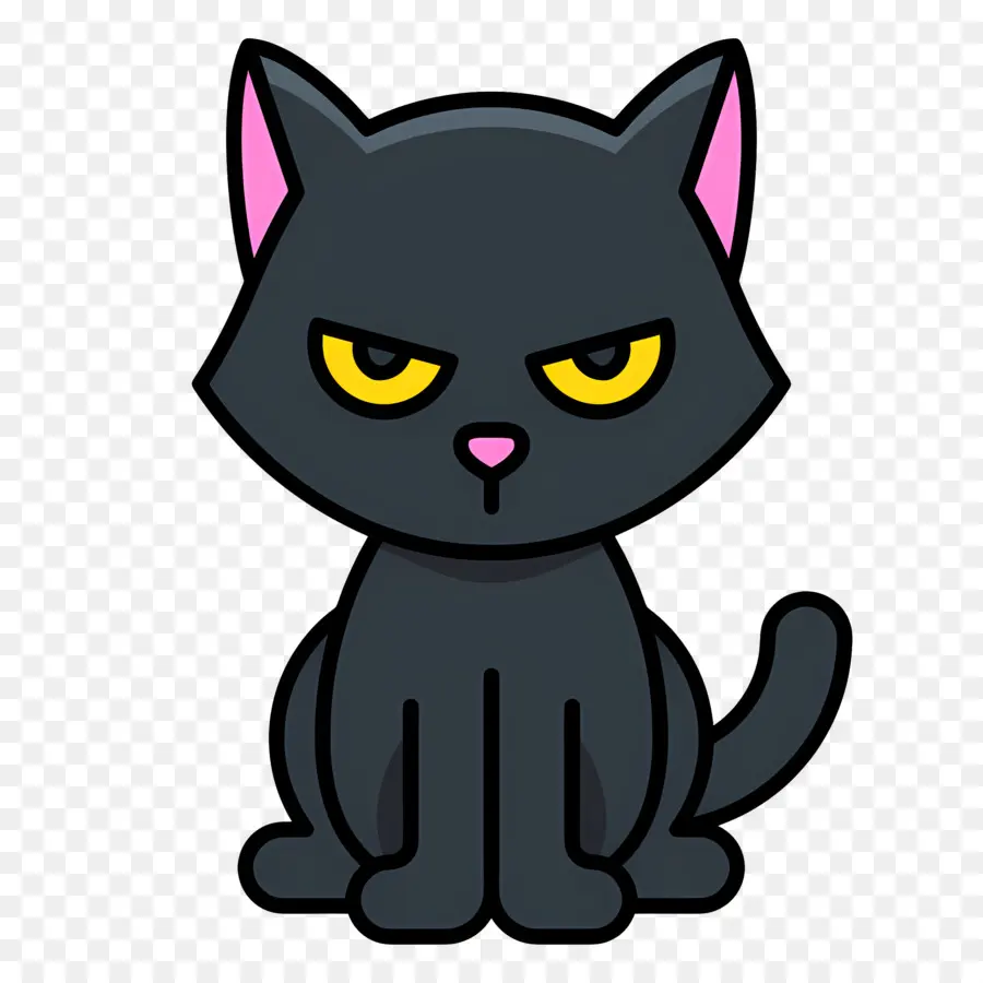 Gato Do Dia Das Bruxas，Gato Preto PNG