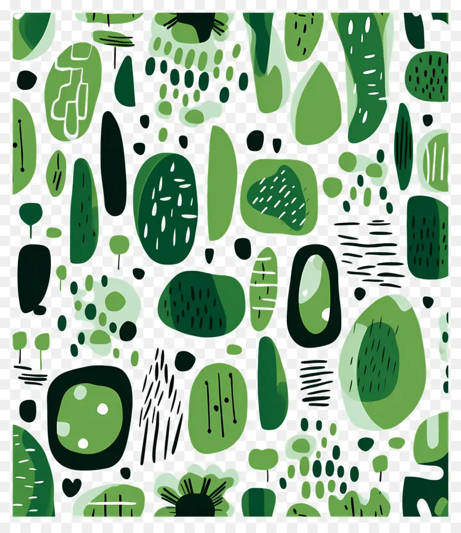 Fundos Abstratos，Formas Verdes Abstratas PNG