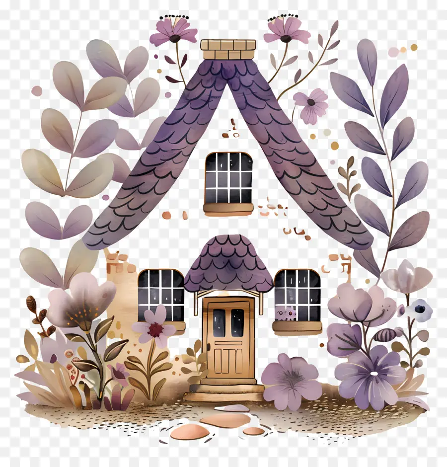 Casa De Outono，Casa Fofa De Doodle PNG