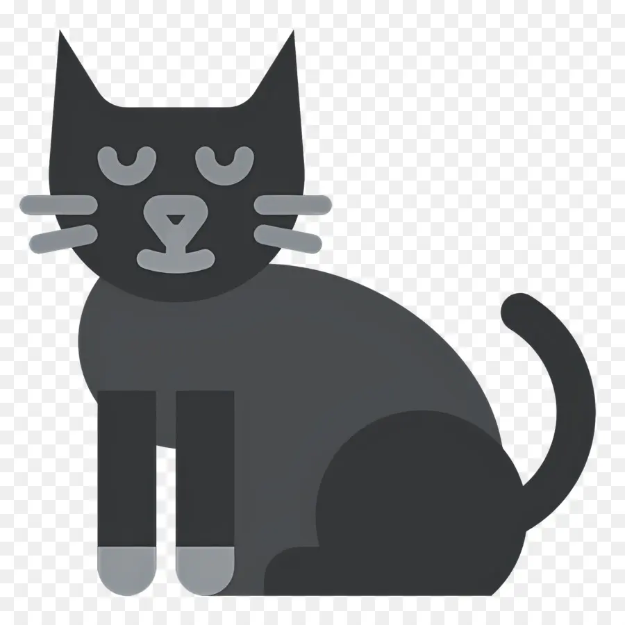 Gato Do Dia Das Bruxas，Gato Cinzento PNG