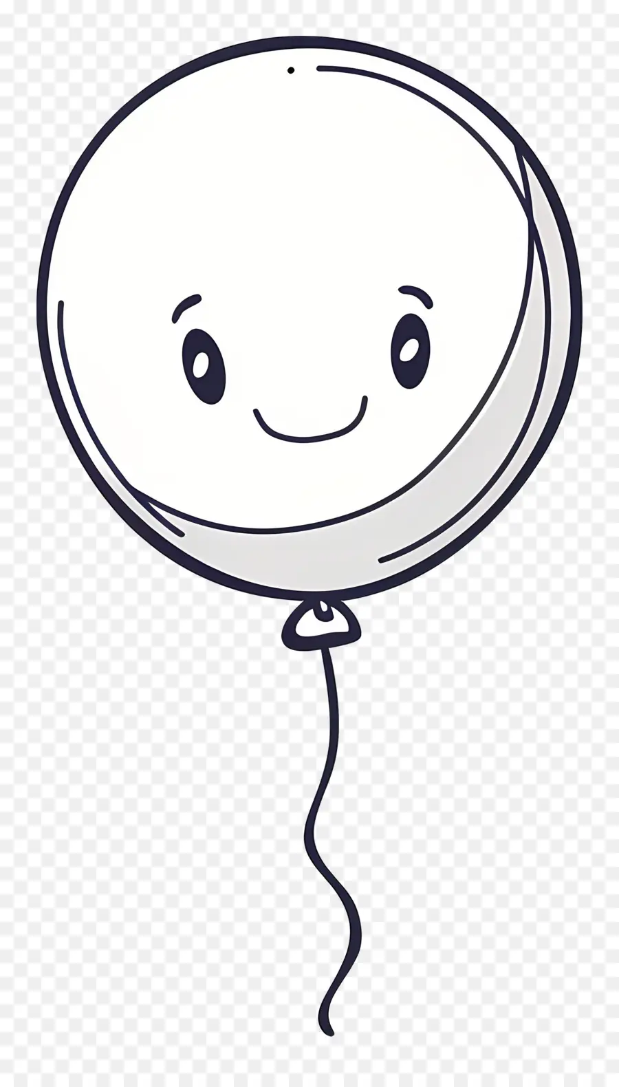 Balão Único，Balão Sorridente PNG