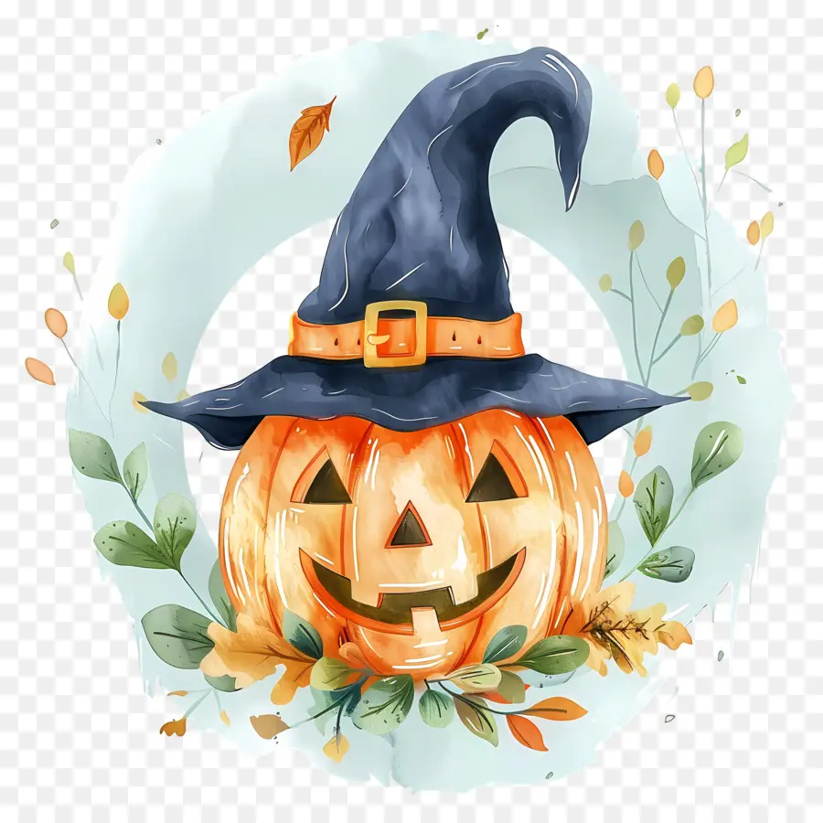 Guirlanda De Halloween，Abóbora De Halloween PNG