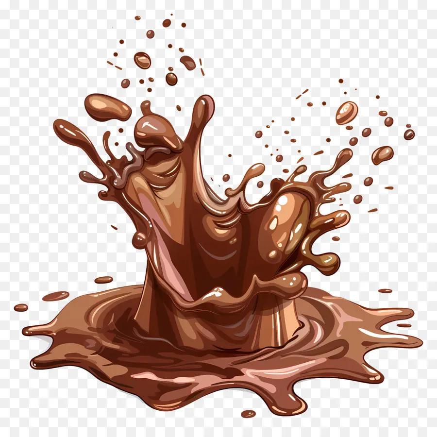 Líquido De Chocolate，Respingo De Chocolate PNG