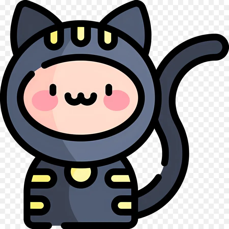 Gato Do Dia Das Bruxas，Fantasia De Gato PNG