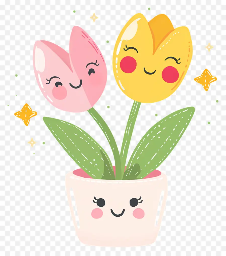 Emoji De Flor，Flores Felizes PNG