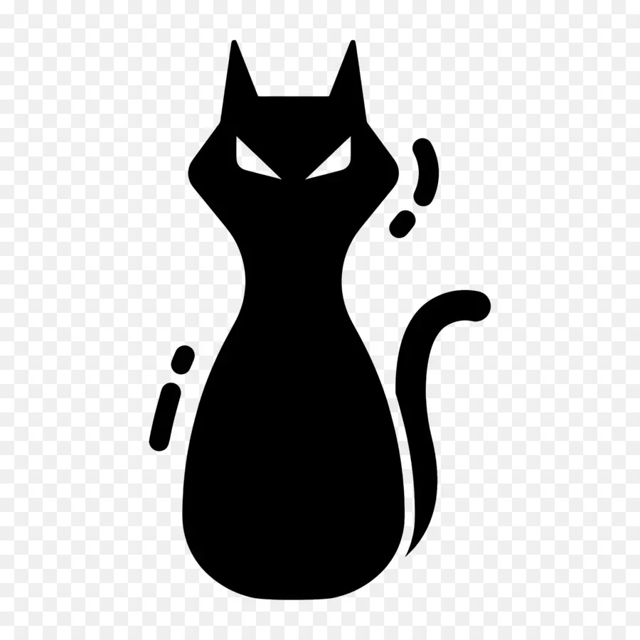 Gato Do Dia Das Bruxas，Gato Estilizado PNG