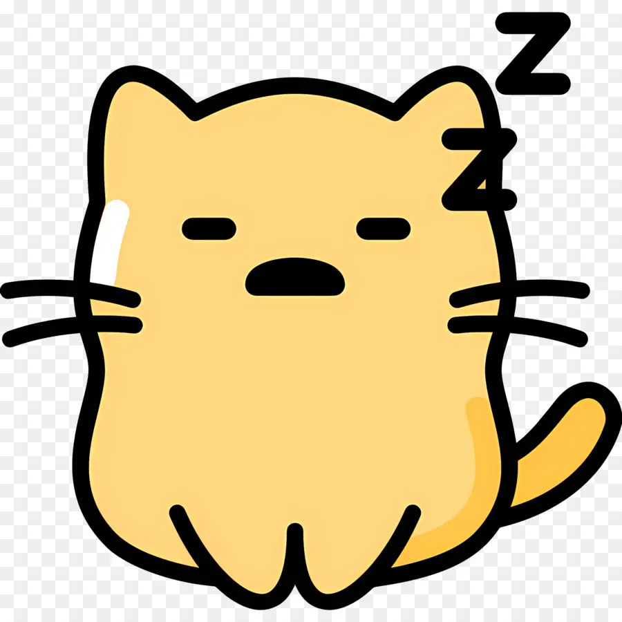 Gato Dormindo，Bonitinho PNG