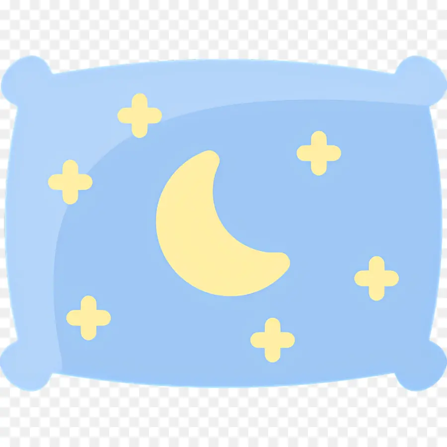 Travesseiro De Dormir，Almofada Com Lua E Estrelas PNG