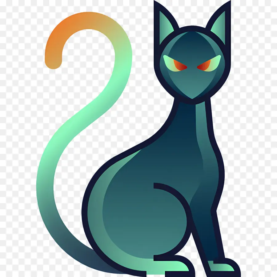 Gato Do Dia Das Bruxas，Gato Místico PNG