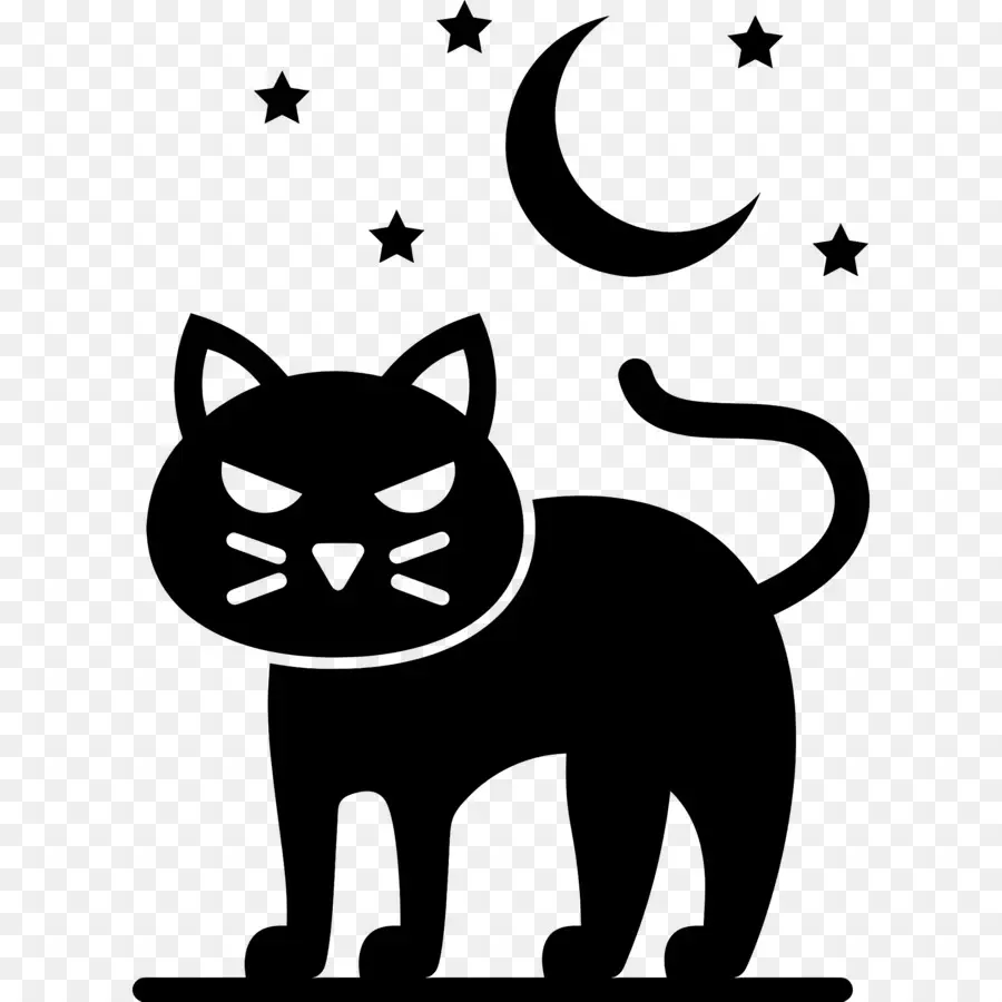 Gato Do Dia Das Bruxas，Gato Preto PNG