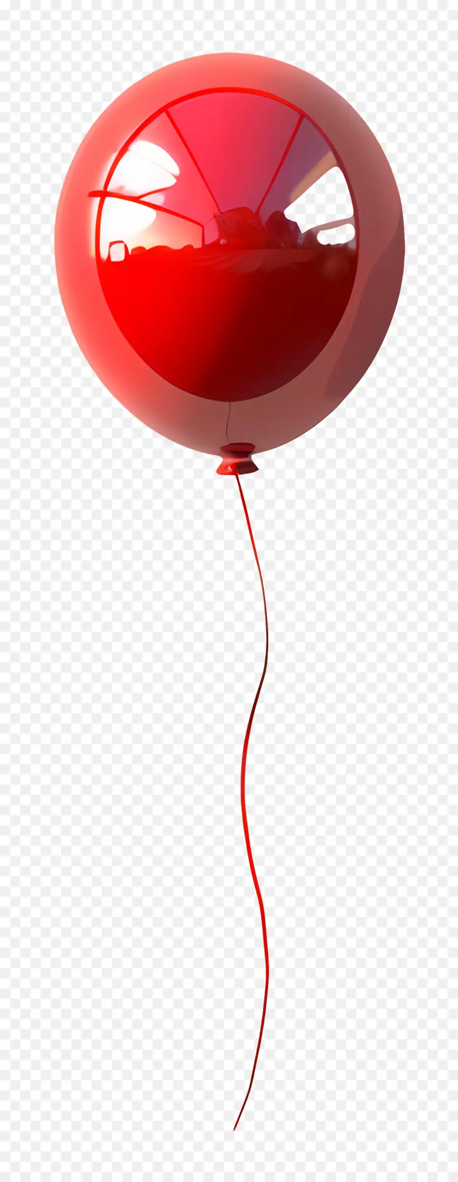 Balão Único，Balão Vermelho PNG