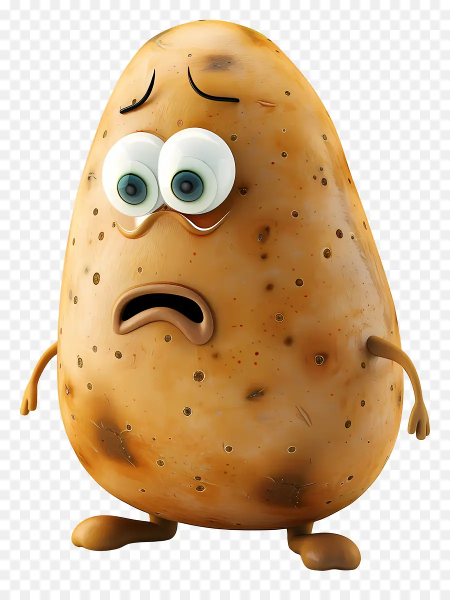 Batata De Desenho Animado，Batata Triste PNG