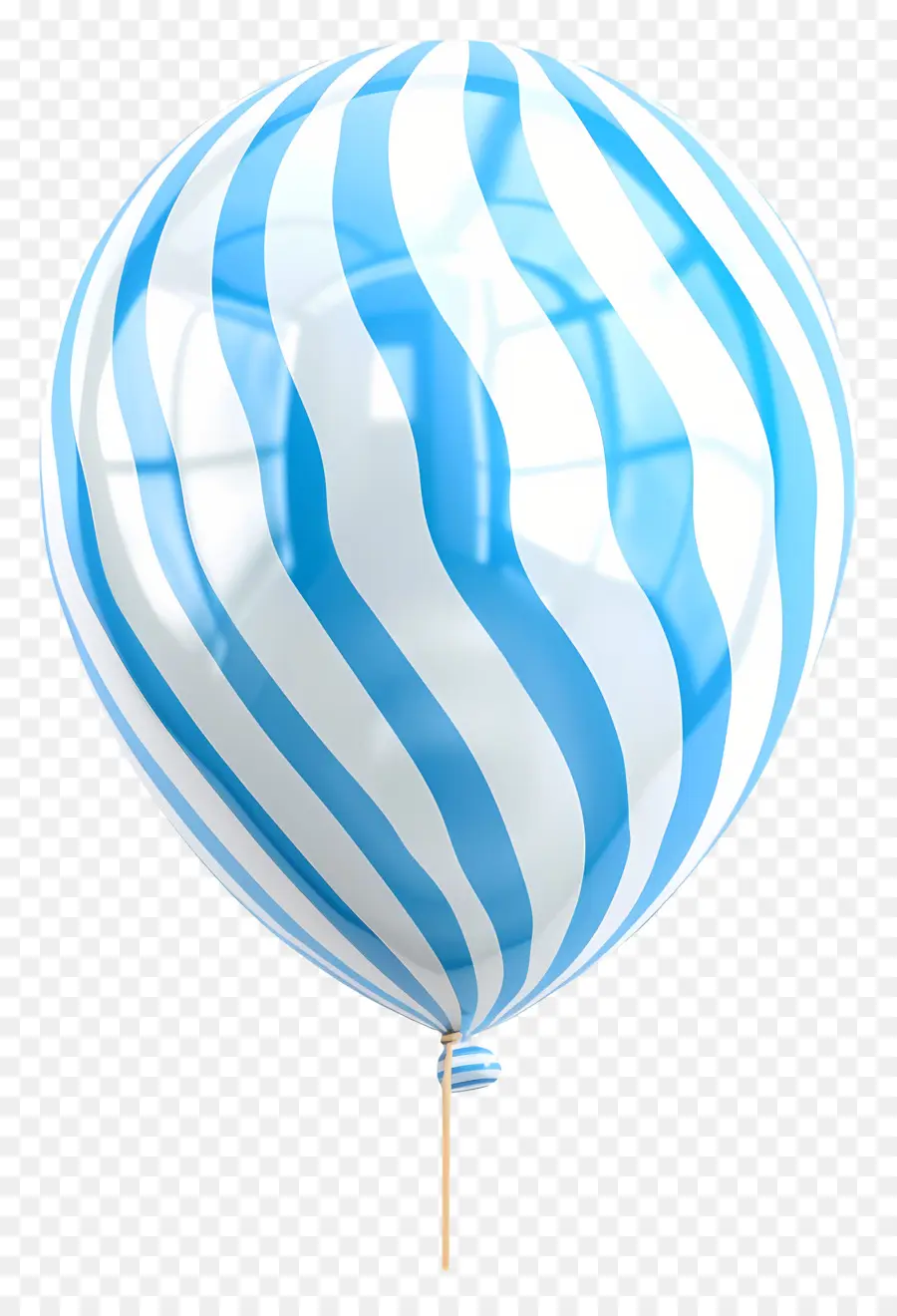 Balão Único，Balão Azul PNG