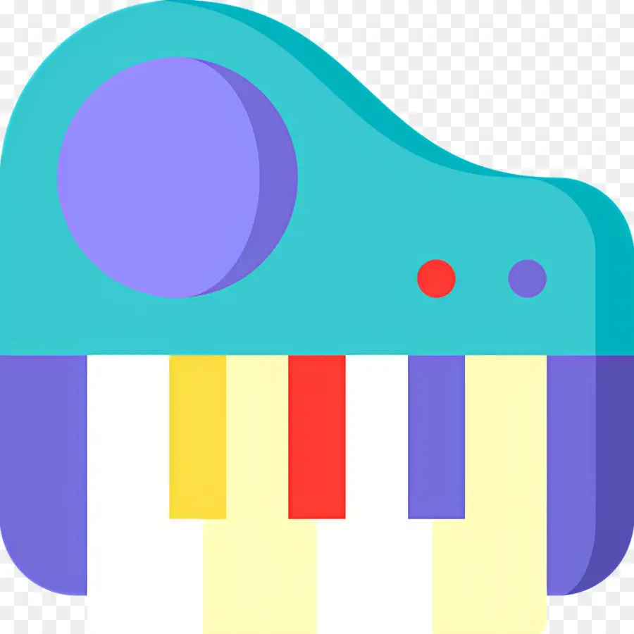 Teclado Musical，Teclado Colorido PNG