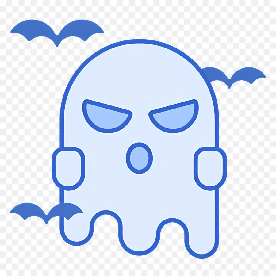 Fantasma Do Dia Das Bruxas，Fantasma Azul PNG