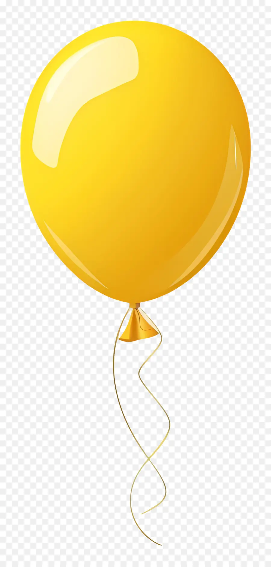 Balão Único，Balão Amarelo PNG