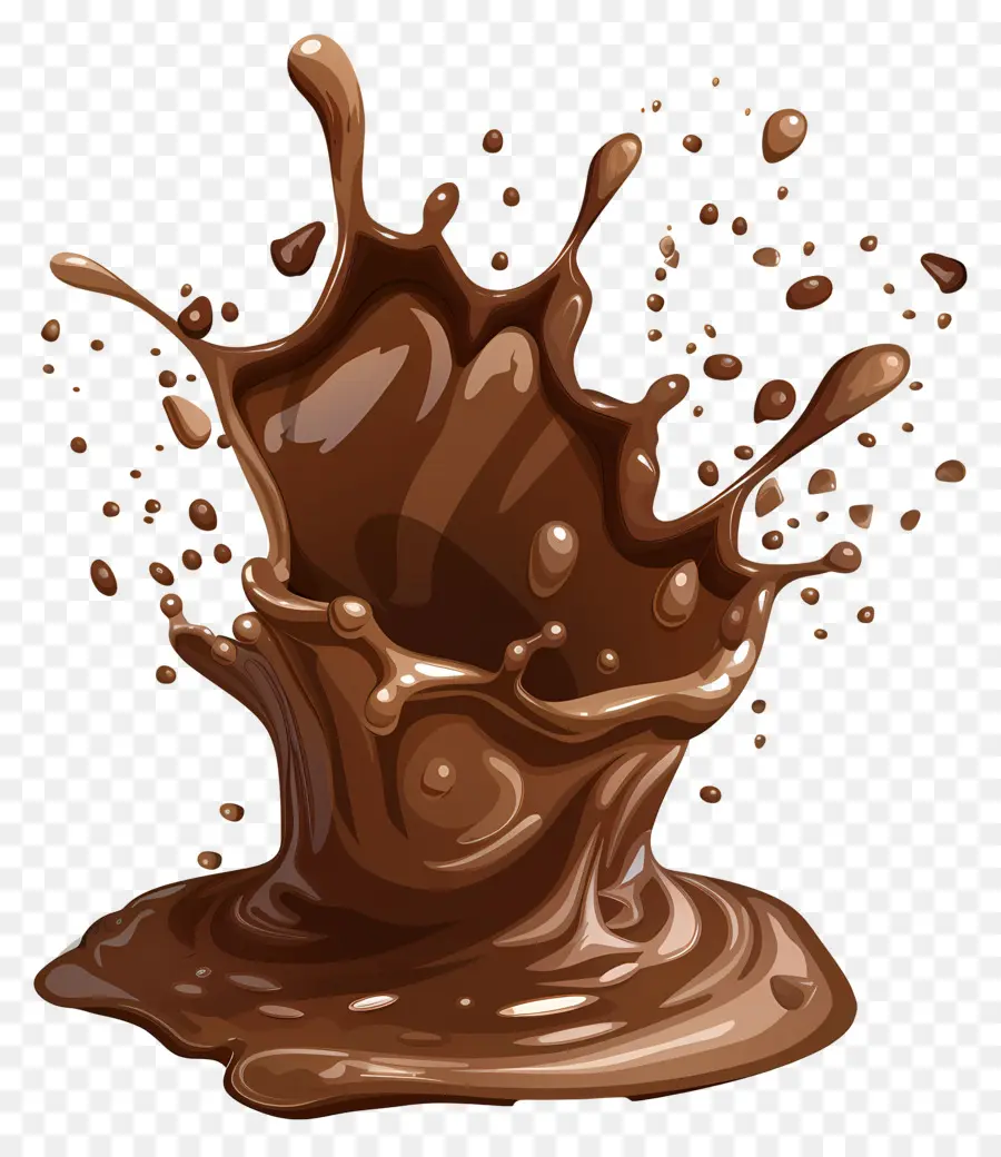 Líquido De Chocolate，Respingo De Chocolate PNG