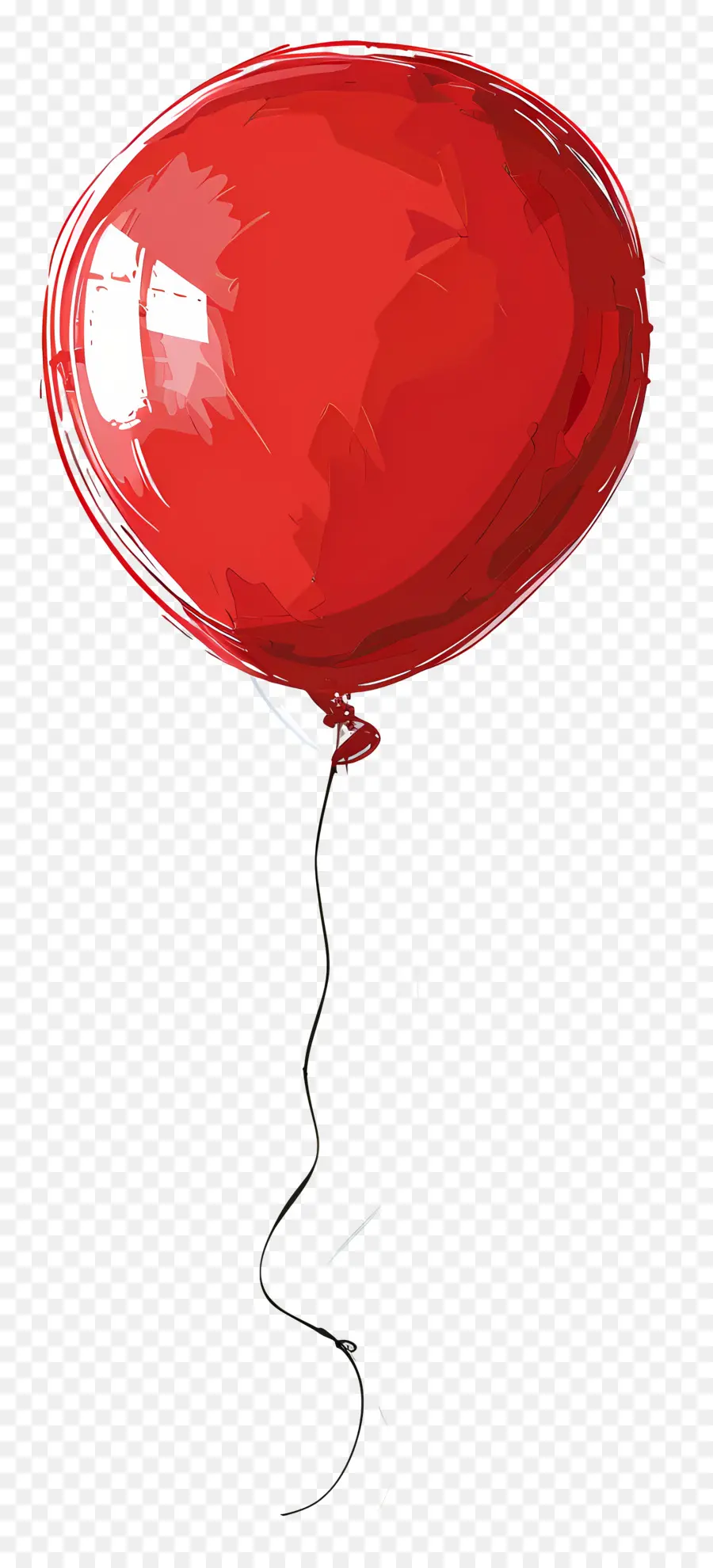 Balão Único，Balão Vermelho PNG