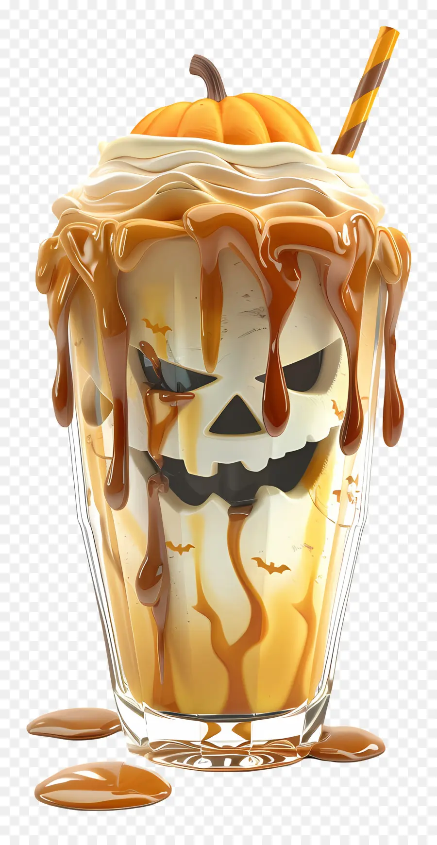 Batido De Halloween，Milk Shake De Abóbora PNG