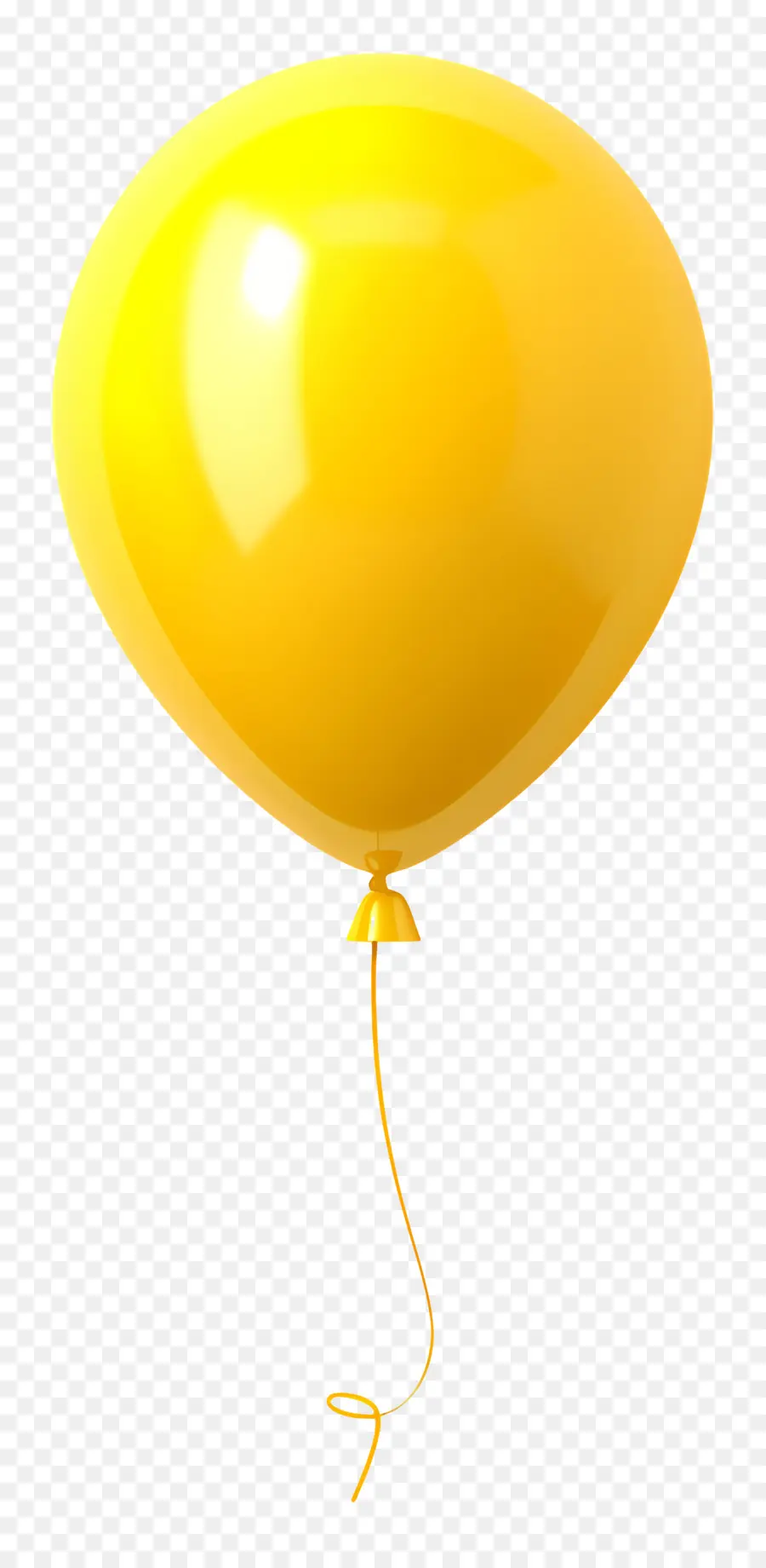 Balão Único，Balão Amarelo PNG