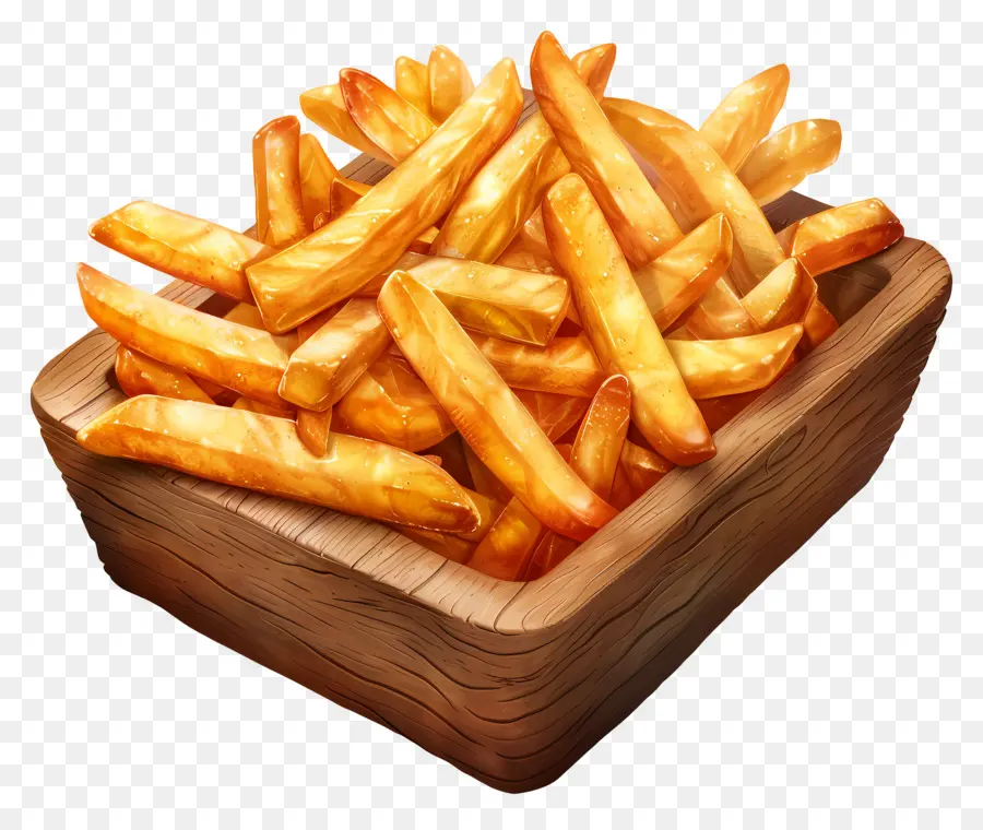 Poutine，Batatas Fritas Simples PNG