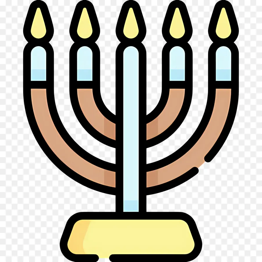 Menorá De Hanukkah，Menorá PNG