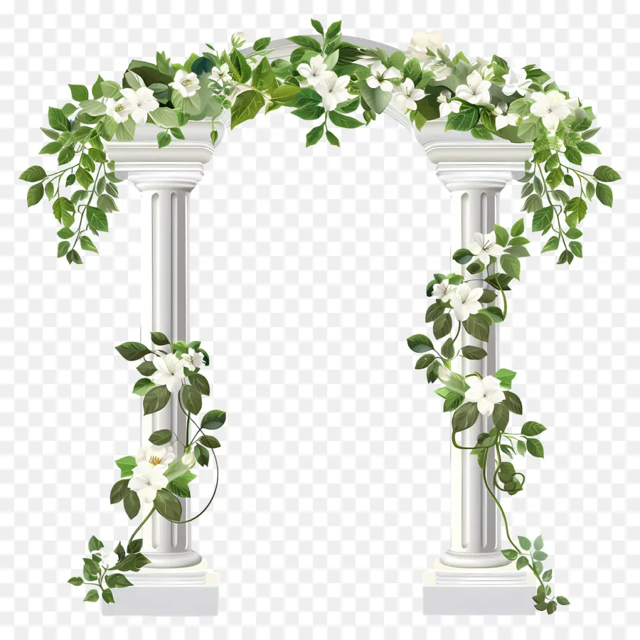 Arco De Casamento，Arco De Coluna Branca PNG