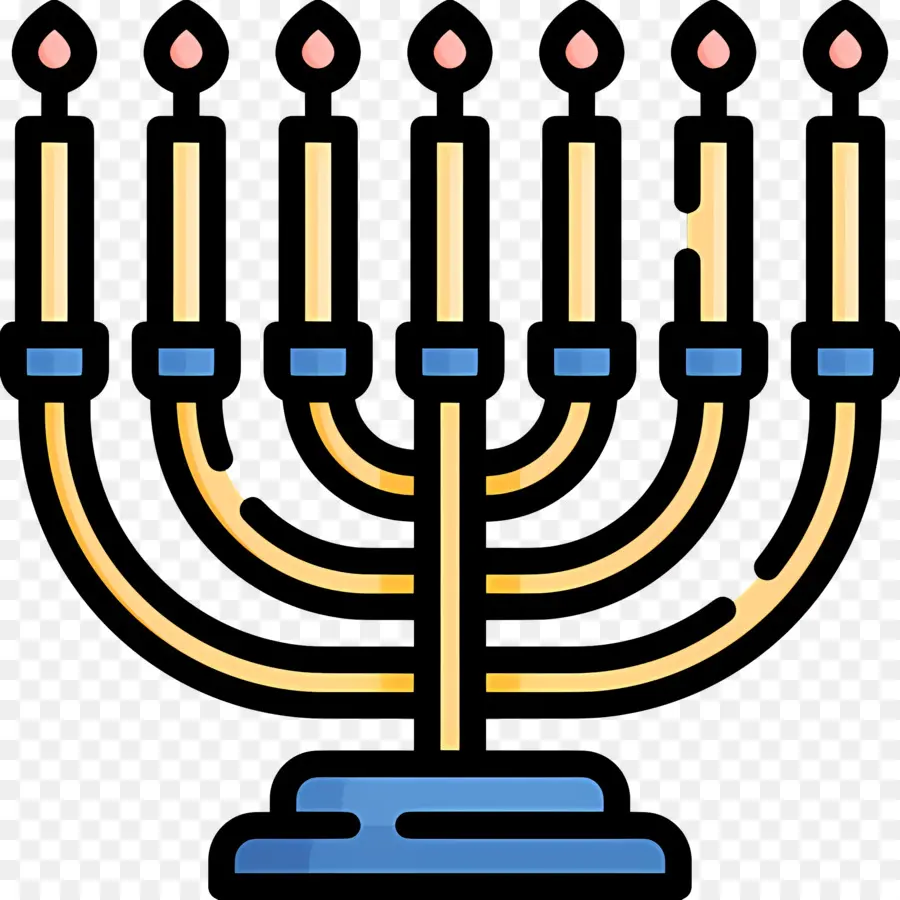 Menorá De Hanukkah，Menorá PNG