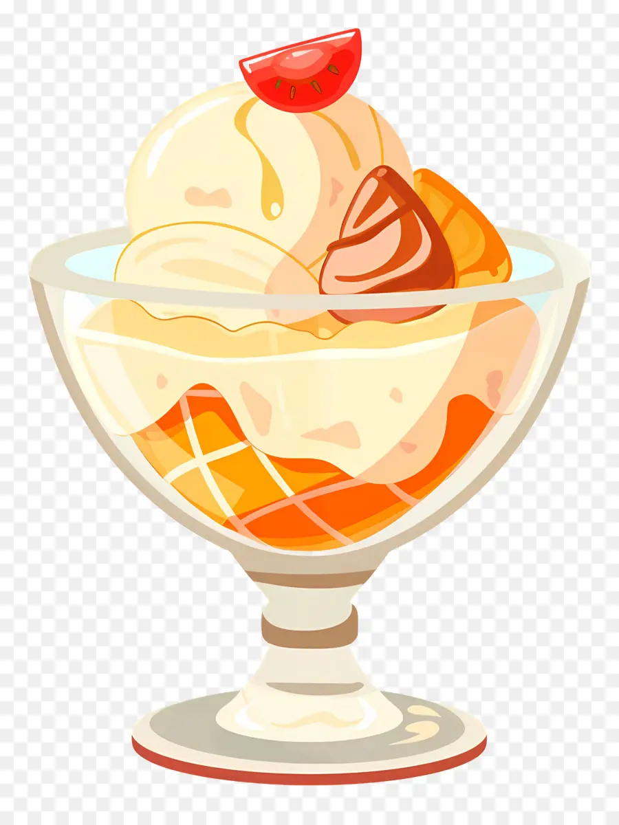 Sundae De Sorvete，Baunilha PNG