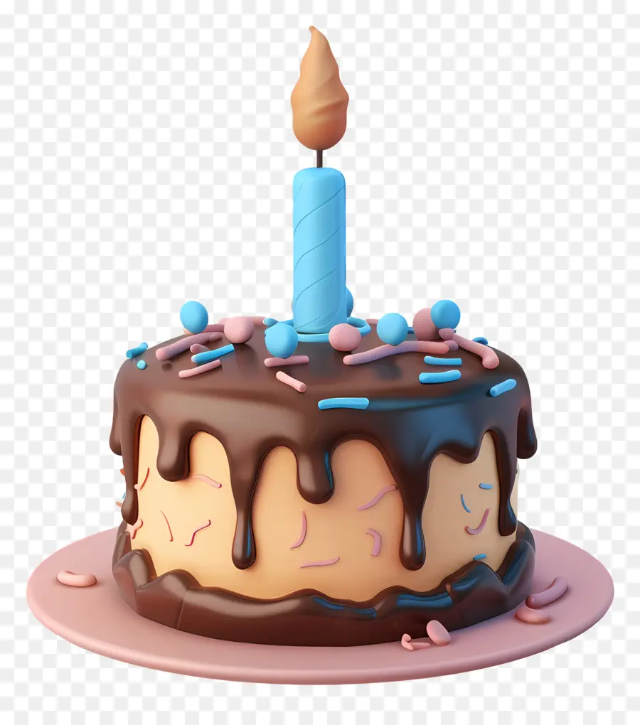 Bolo De Aniversário 3d，Bolo PNG