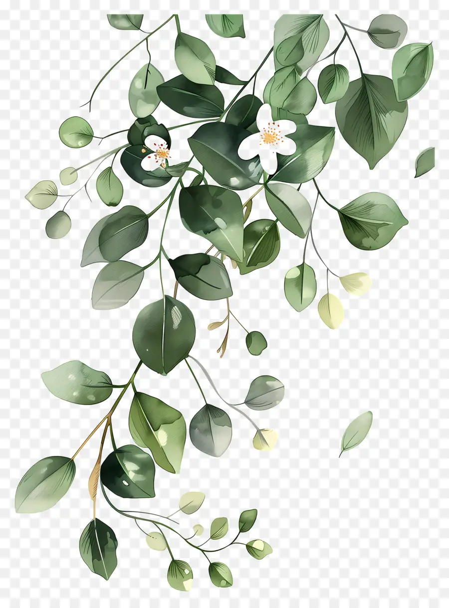 Planta Trepadeira，Folhas Verdes PNG