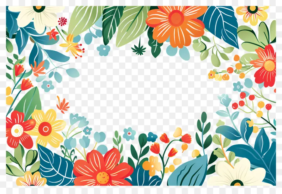 Moldura Floral，Moldura Floral Delicada PNG