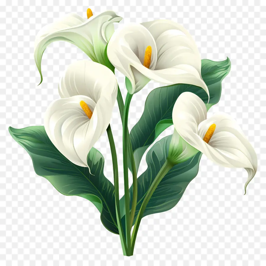 Calla Lírio，Lírios PNG