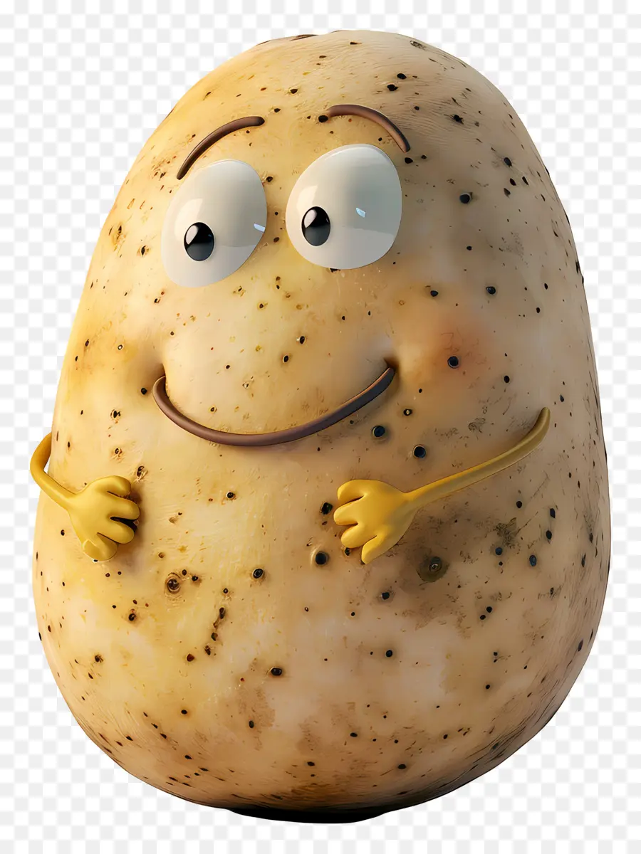 Batata De Desenho Animado，Batata Sorridente PNG